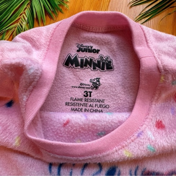 Girls’ 3T Pajama Set Bundle – 4 Sets (Afro Unicorn, Minnie Mouse, PJ Place) - Picture 7 of 11